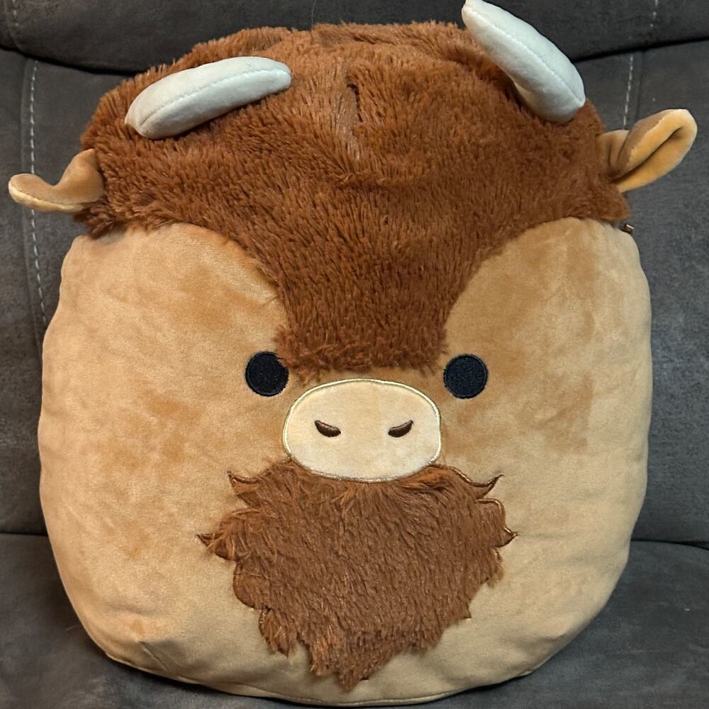 Squishmallows Dunkie the Bison/Buffalo 12” *Was used for display only*